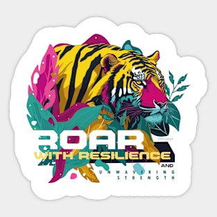 the unbreakable tiger Sticker